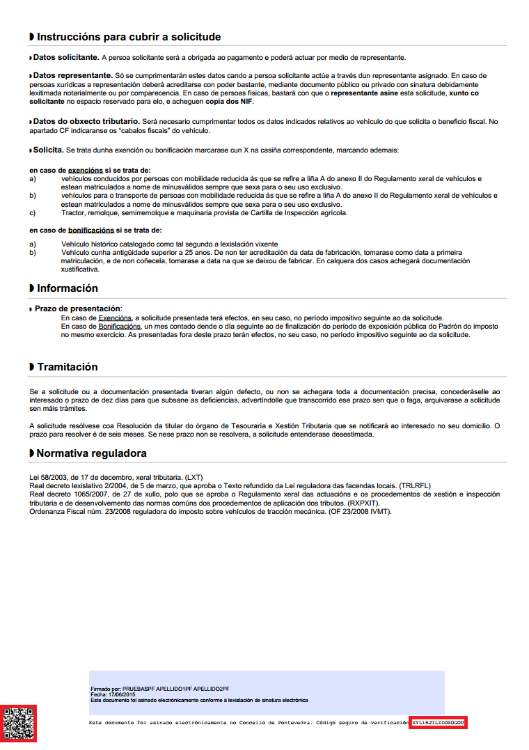 Exemple de document verificable i localització del CSV i QR en el mateix